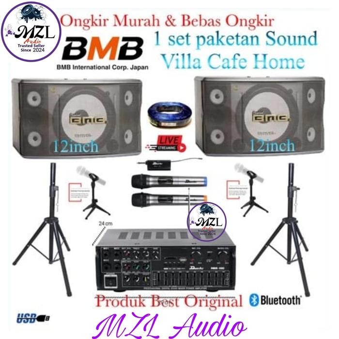 Paket Sound Karaoke BmB 12 inch Villa Hotel Home Original 1 set