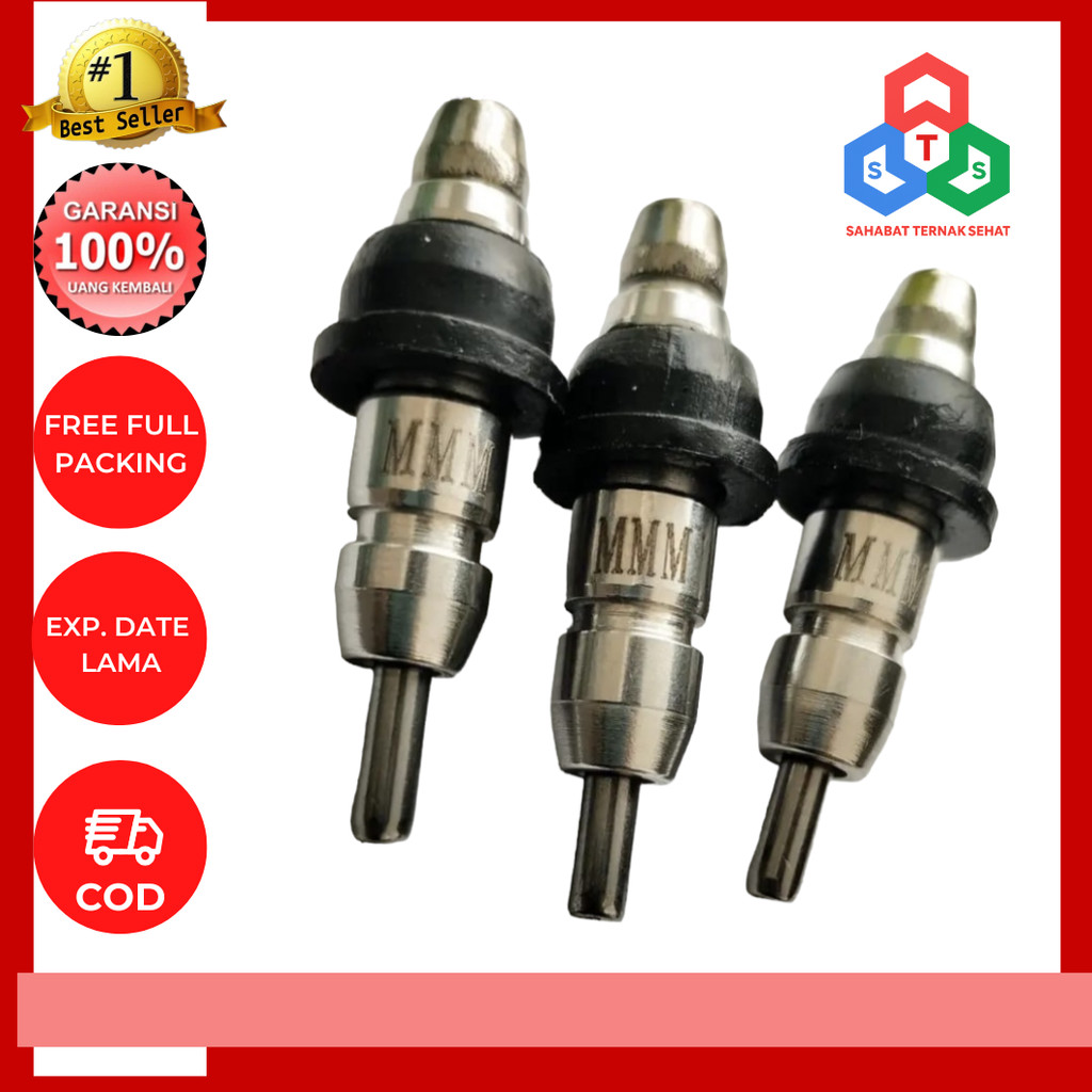 Nipel STAINLESS Nipel Nipple Nepel Niple Drinker, Tempat minum ayam petelur broiler puyuh, Nipel A9,