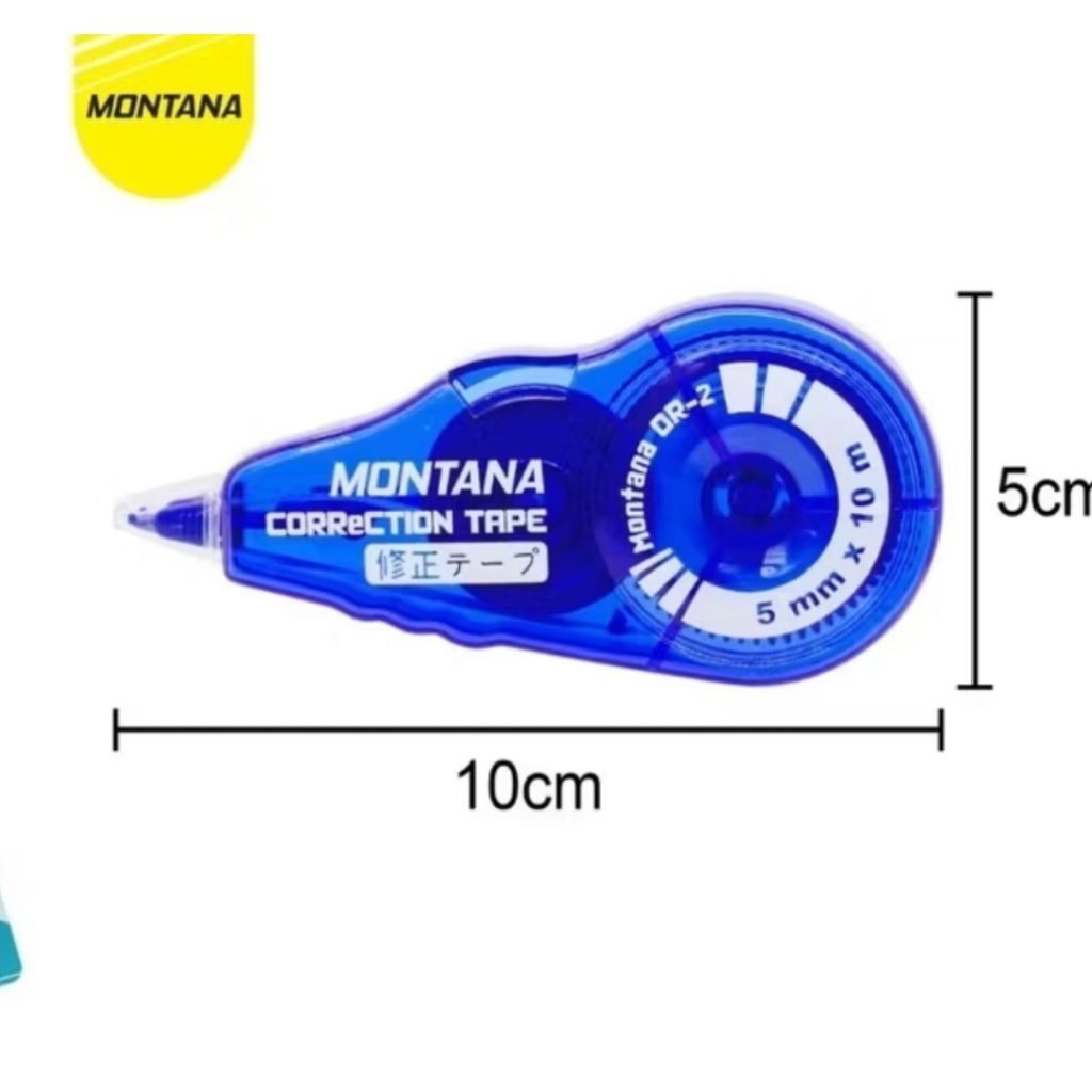 

( READY ) Correction Tape Montana OR2 roll 12M / Tip Ex penghapus pita kertas karakter kartun / tip x / tipe x (PCS)