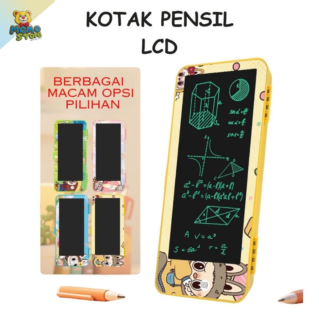

Kotak Pensil Aesthetic Papan Tulis Digital Coret Untuk Anak Laki dan Perempuan dengan Karakter Lucu