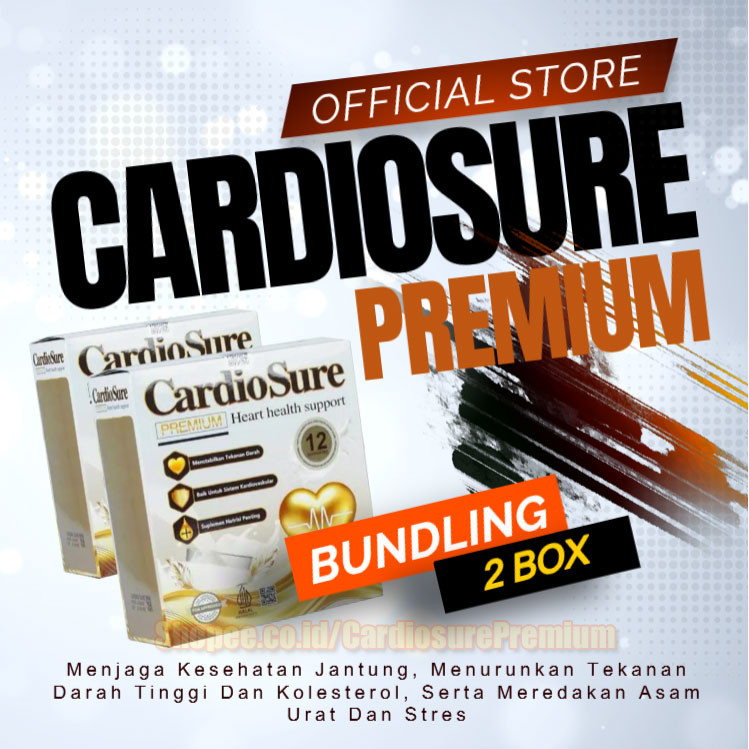 

CardioSure Premium Official Store ® Paket Bundling 2 Box Susu Hipertensi Struk Jantung Kolestrol