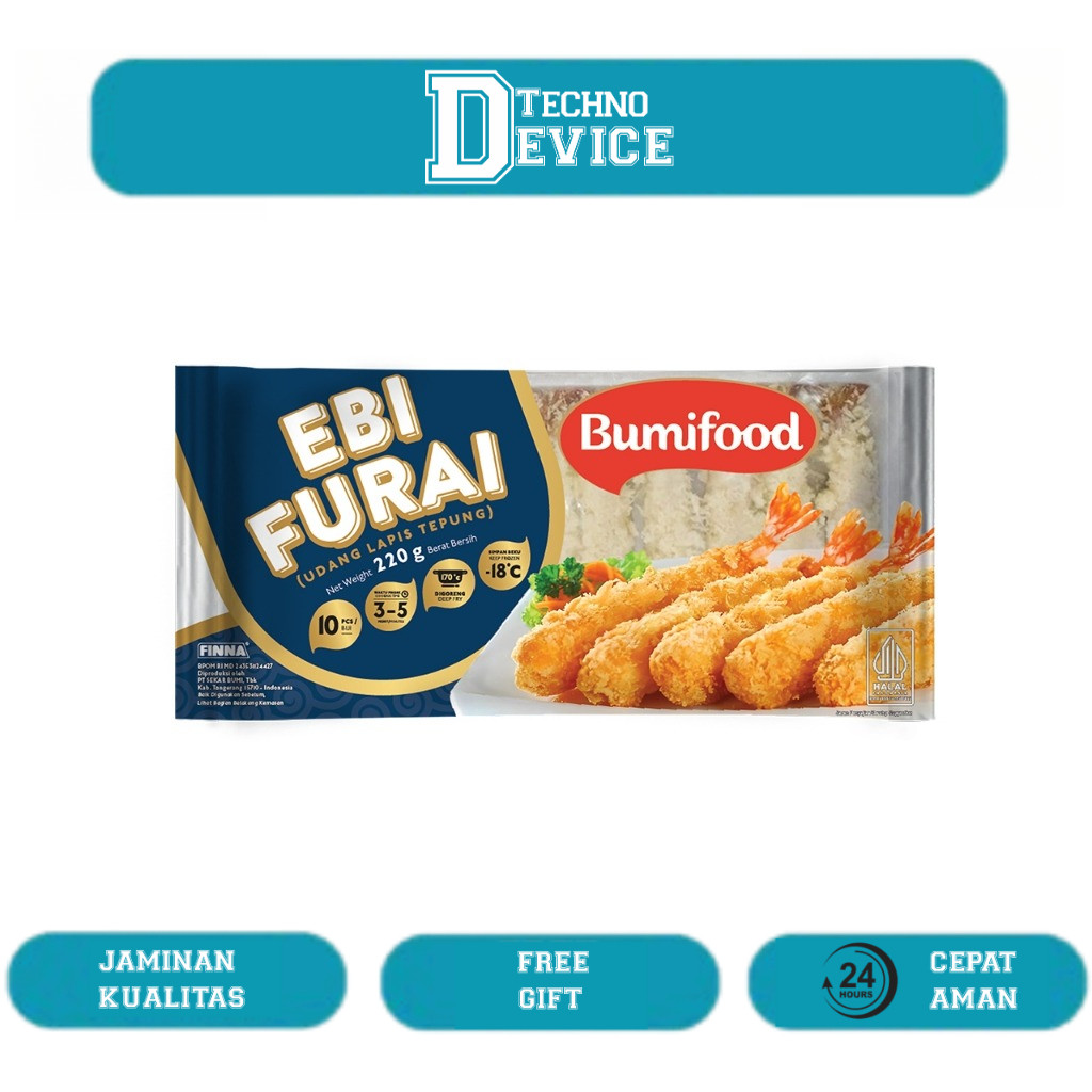 

Bumifood Ebi Furai isi 10 / Udang Lapis Tepung - Brothermeatshop