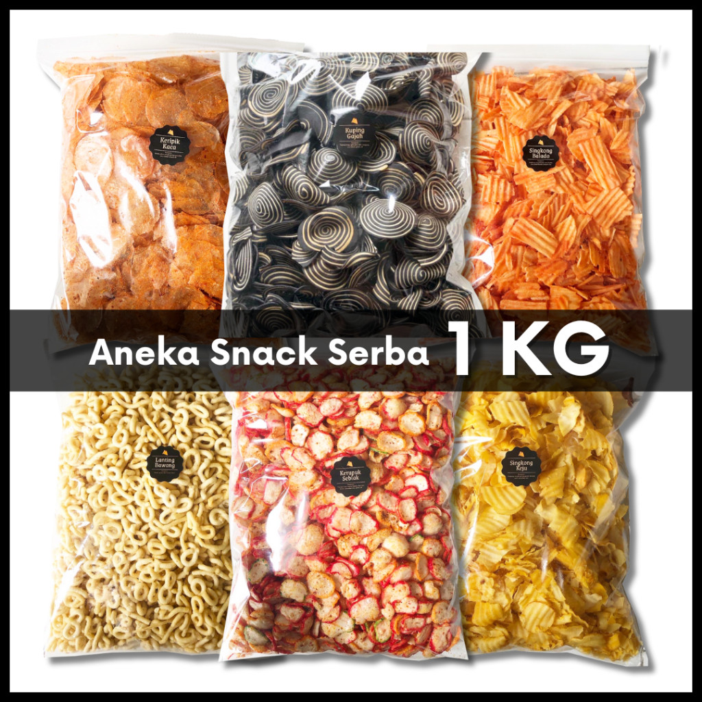 

New [DELISH SNACKS] Aneka Snack 1000 Gram / Grosir Kilo Kiloan / Cemilan Camilan Bal GrosiranPremium