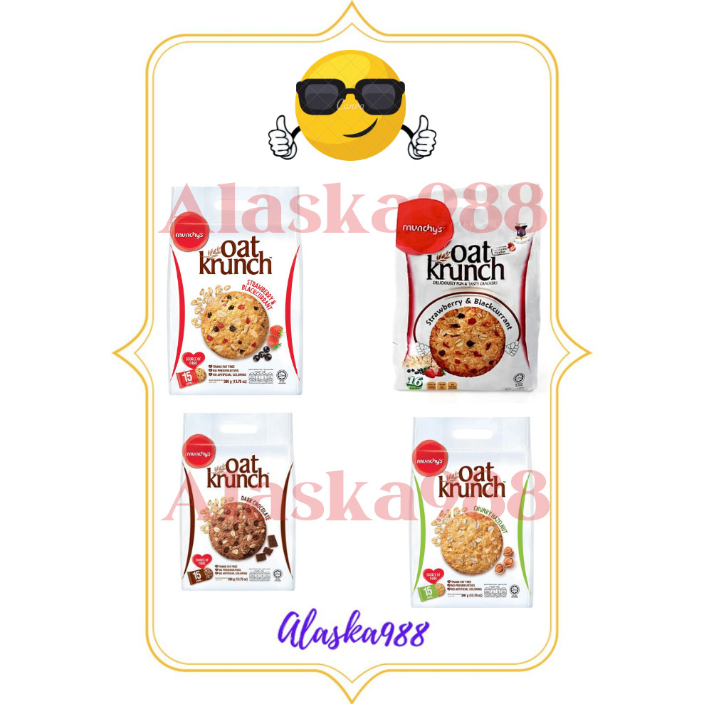 

New Munchys Munchy's Oat Krunch Chocolate/ Strawberry/ Hazelnut/ Nutty ChocolatePremium