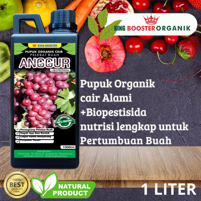 Pupuk Buah Anggur Kemasan 1 liter | Pupuk Organik Cair Anggur | Pupuk Anggur