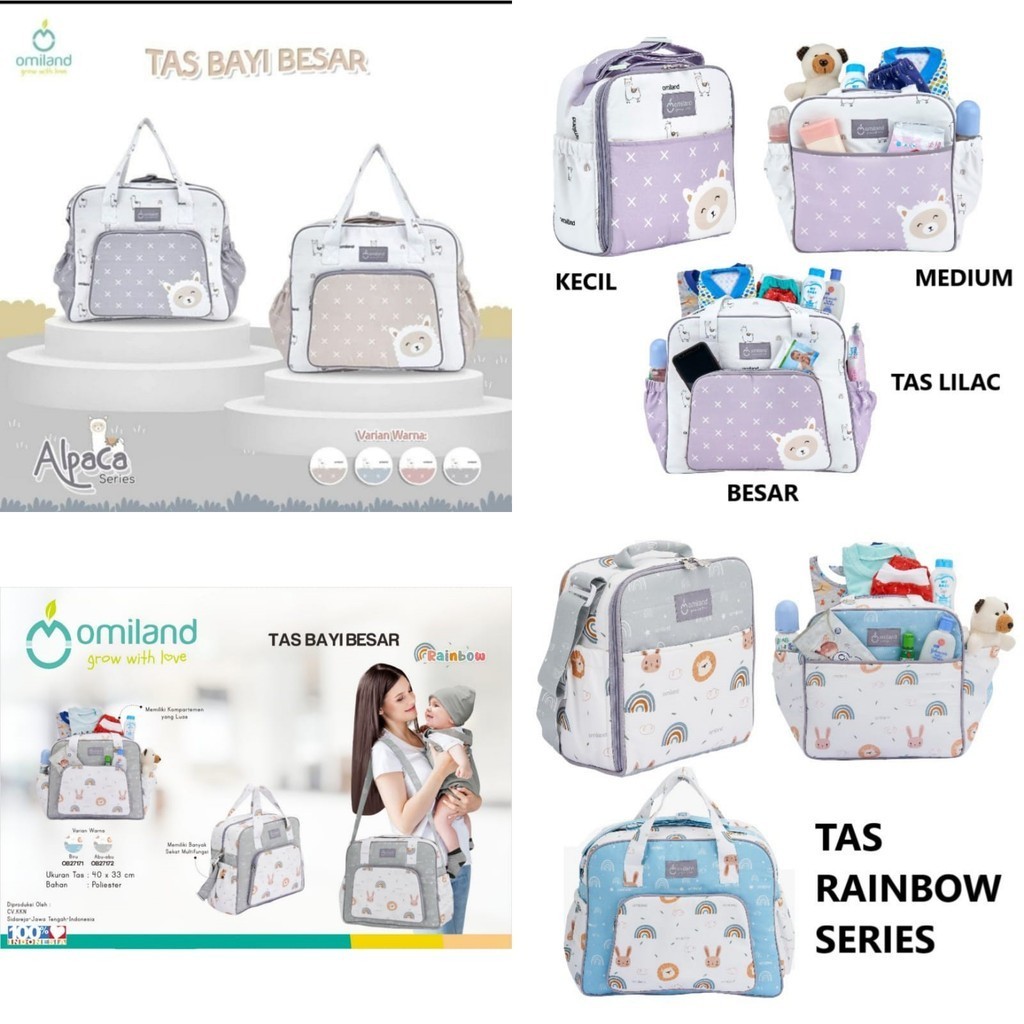 Omiland Tas Bayi ALPACA / RAINBOW Series