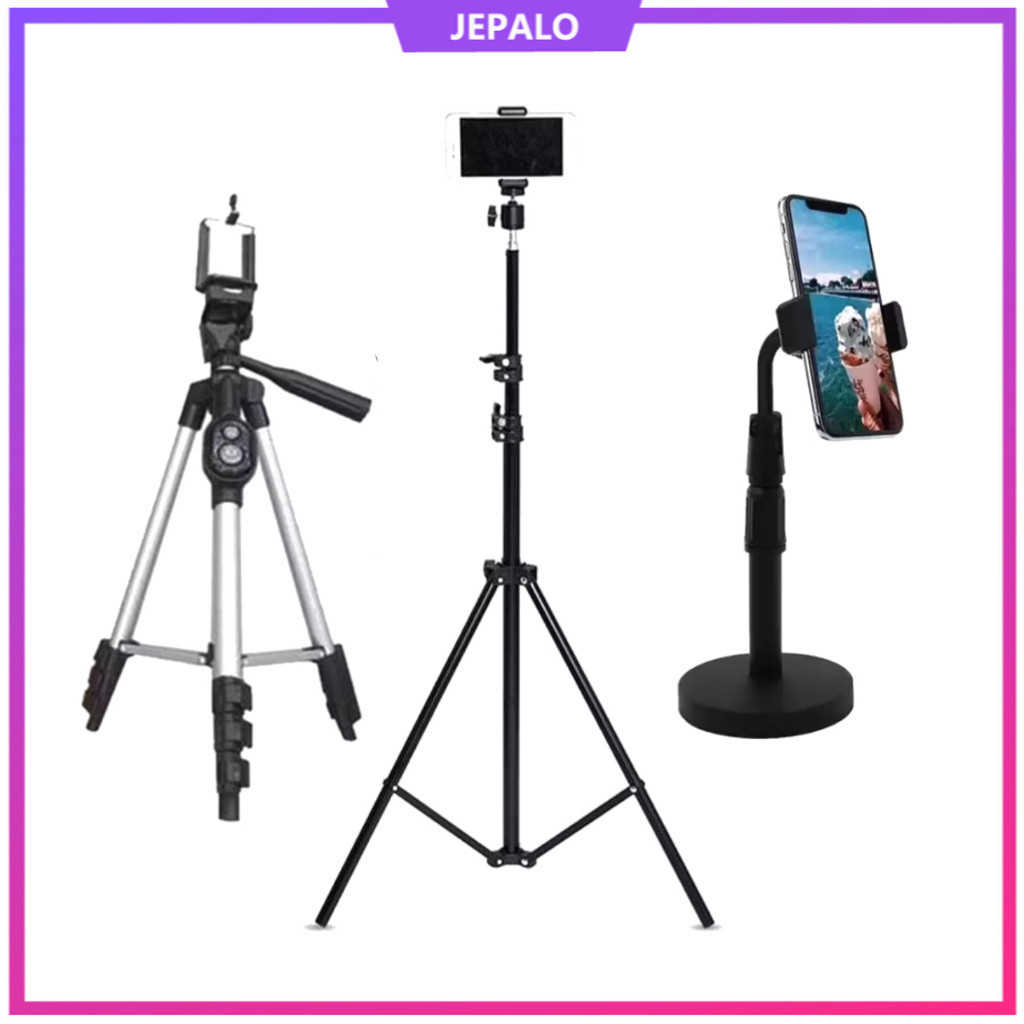 Tripod tongsis holder stand hp tripod 2 Meter 1 meter tripod mini tongsis holder lipat Tripod HP 2M 