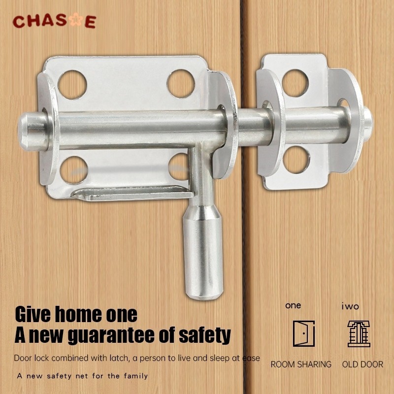 Grendel gembok/ slot Pintu Slot Pintu Gembok Slot Jendela Grendel Overval Stainless Steel CHASOE