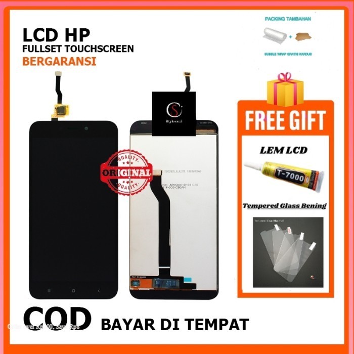 Sparepart HP LCD XIAOMI REDMI 5A /REDMI GO FULLSET Touchscreen ORI - Hitam