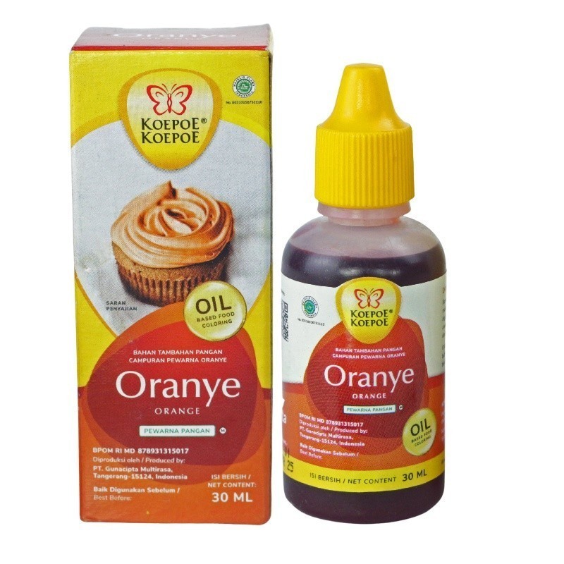 

JOSCELLY.ID KOEPOE KOEPOE Oil Base Food Coloring / Pewarna Makanan Oranye / Orange