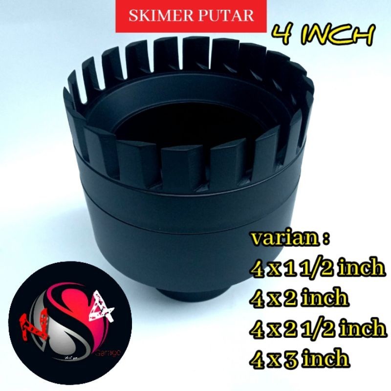 SKIMMER PUTAR 4 INCH / SKIMMER KOLAM KOI/FLOATING SKIMMER / SKIMER PUTAR