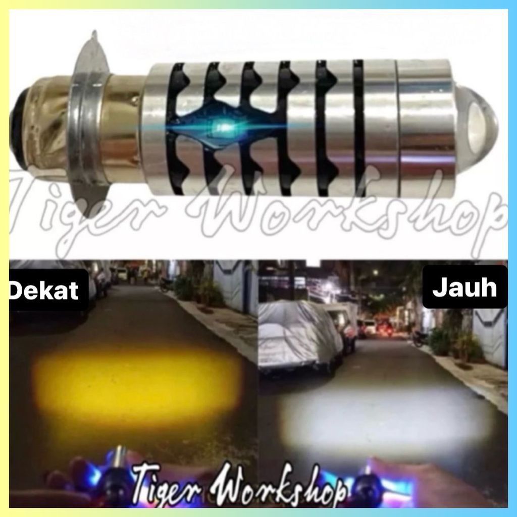 LAMPU LED MOTOR H6 LASER 2 WARNA | LED H6 LASER MOTOR UNIVERSAL | BOHLAM LED H6 MOTOR
