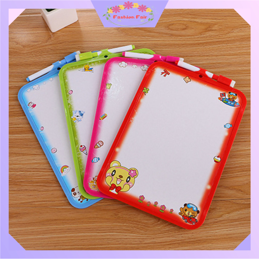 

FASHION FAIR S6246 Mini Papan Tulis Anak Motif Karakter / Colorful White Board Free Spidol / Papan Mini Gambar Edukasi Bisa Dihapus