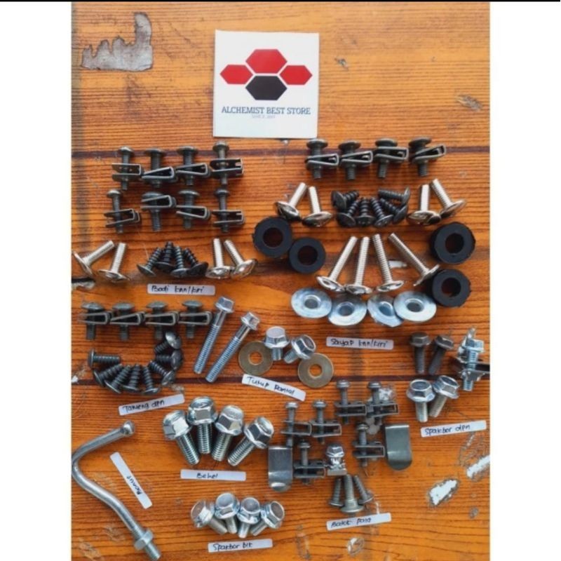 Baut lengkap full set body Honda Blade New 125