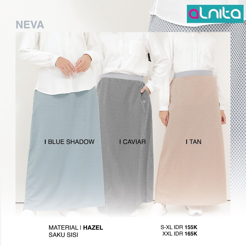 Nibras Muslim Store - Rok Wanita Dewasa Terbaru Neva by Nibras