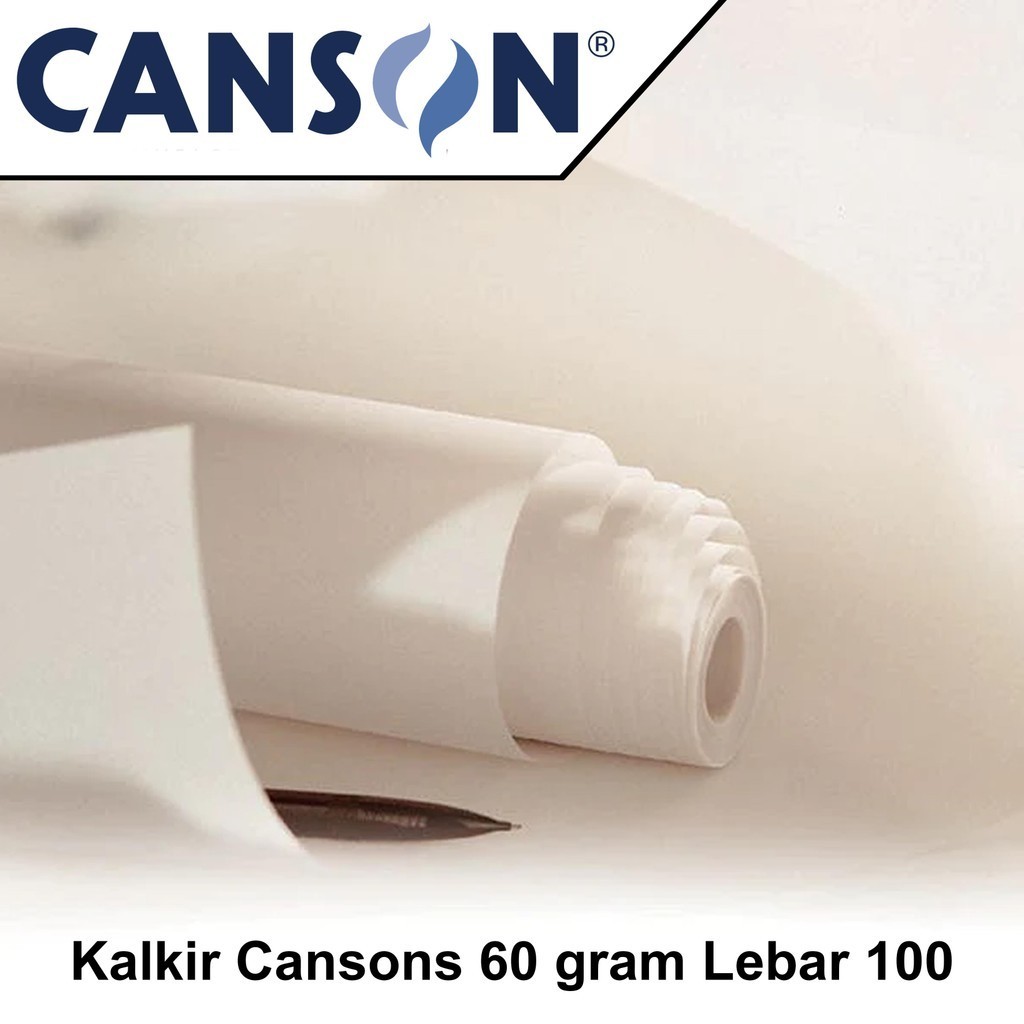 

Canson Kertas Kalkir 60gram Lebar 100cm (rol)