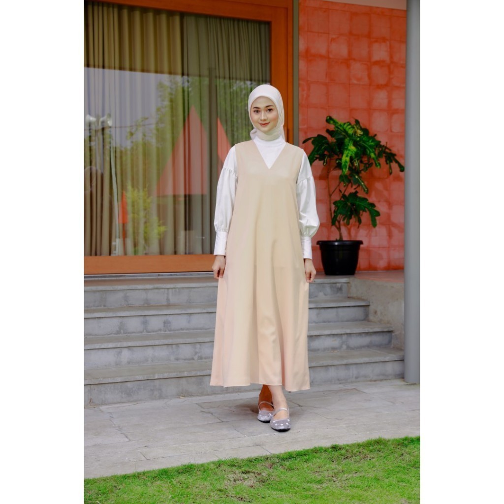Zoya AISHA Dress - Gamis Muslim Wanita - Bahan Vision Poplin Sejuk