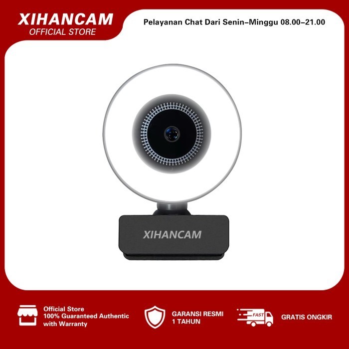 XIHANCAM IP Camera Laptop Usb Webcam 2K Ring Light Kamera Webcam Pc