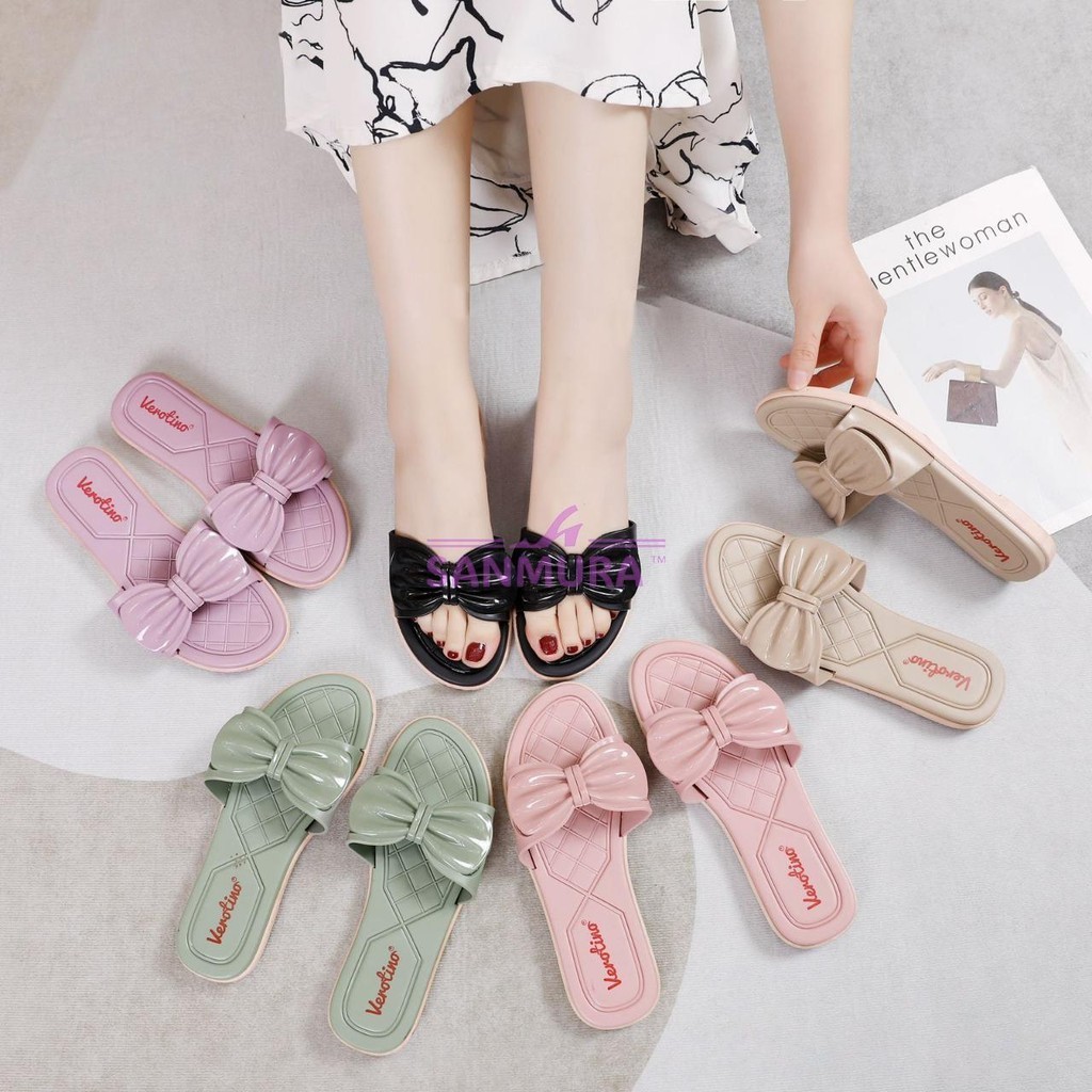 Sandal Wanita Selop Pita Jelly Verotino 8353-10