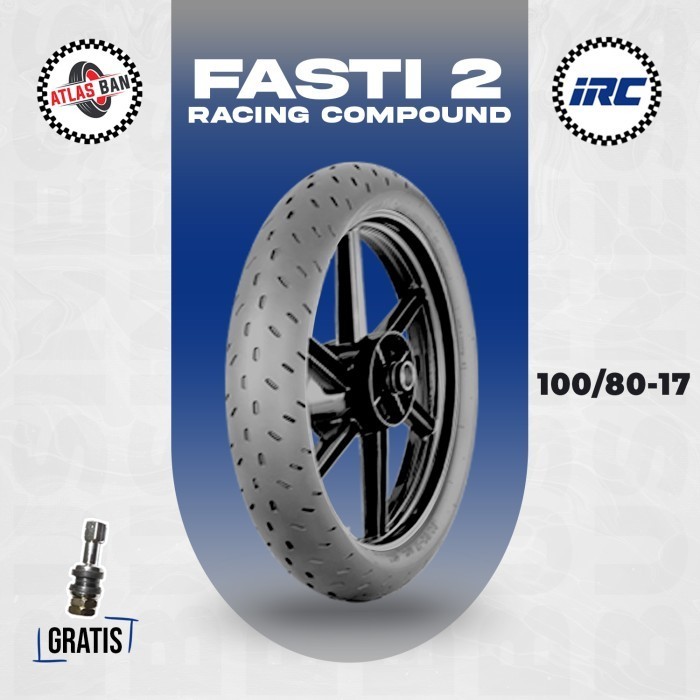 Ban Tubles Motor Racing Compound IRC FASTI 2 100/80 Ring 17
