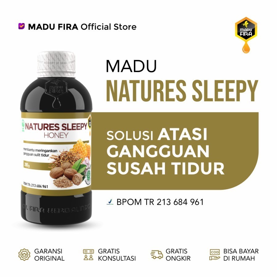 

Natures Sleepy Honey Madu Herbal Insomnia Obat Alami Atasi Susah Tidur