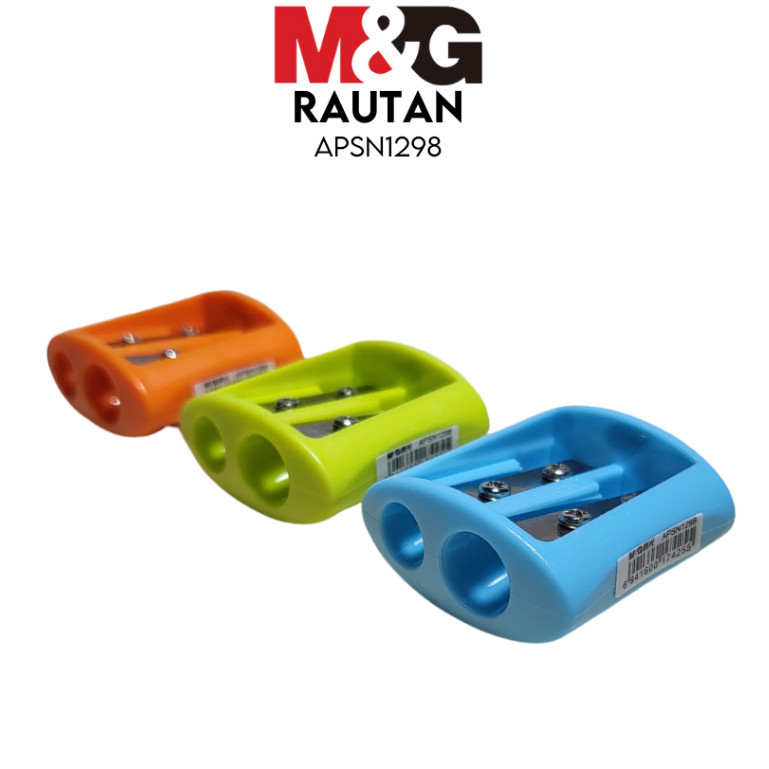 

Rautan 2 Lubang M&G #APSN1298 Pencil Sharpener 2 Holes Serutan Pensil - SATUAN- SHAGB