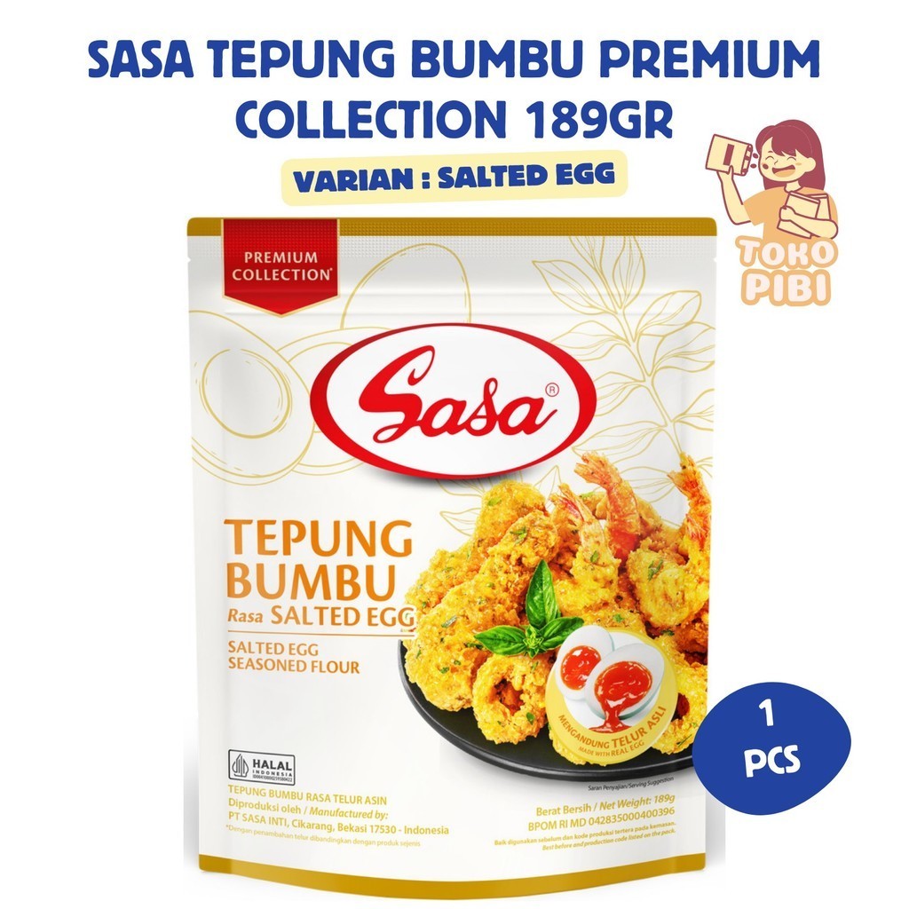 

Sasa Tepung Bumbu Premium Rasa Rendang Salted Egg Pisang Madu