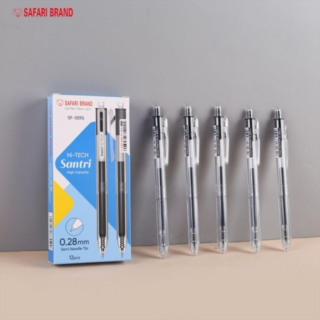 

(SF-559S-LUSIN) Pulpen Ballpoint Pena Bulpen Poloen Hi-Tech hitech Hi Tech 0.28mm mm Murah Bagus Safari Brand model click Gell Pen