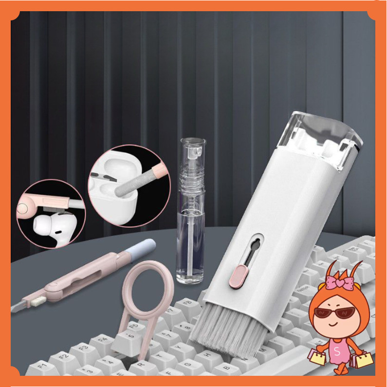 Reseller Welcome - 6349 7 in 1 Multifunction Pen Cleaner / Sikat Folding with Key Puller / Brush Pem