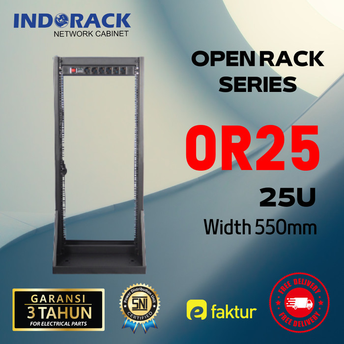 Indorack Open Rack 25U Rack Server 19" OR25 Rak Server 19inch