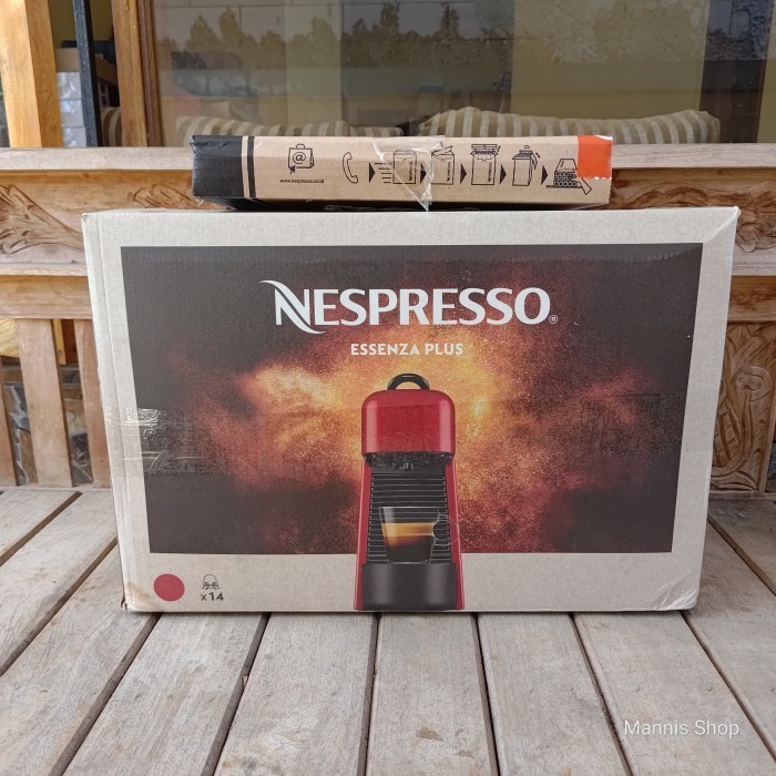 nespresso essenza plus coffee machine - mesin kopi garansi resmi red