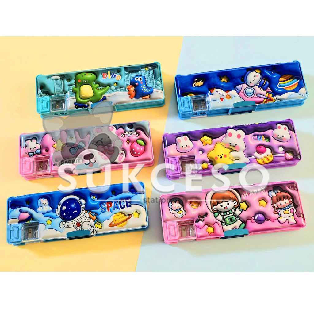 

Fancy Tempat Pensil Magnet W-85 Pencil Case Motif 3D Unik Lucu