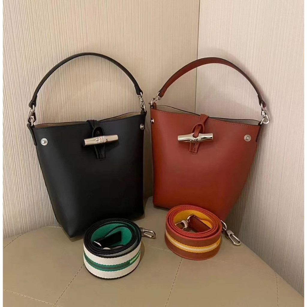 New Counter ORI Original LC LGP Lady‘s 2024 Counter Latest Le Roseau Two Colors Xs Leather Bucket Ba