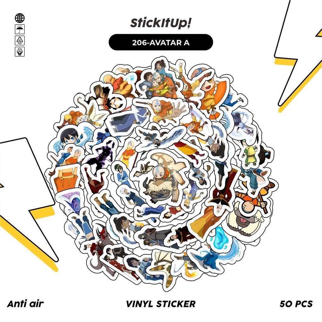 

COD✨ 100 Pcs Stiker Graffiti Motif Kartun Avatar Lucu Anti Air Untuk Dekorasi Notebook Sepeda Skateboard Handphone DIY