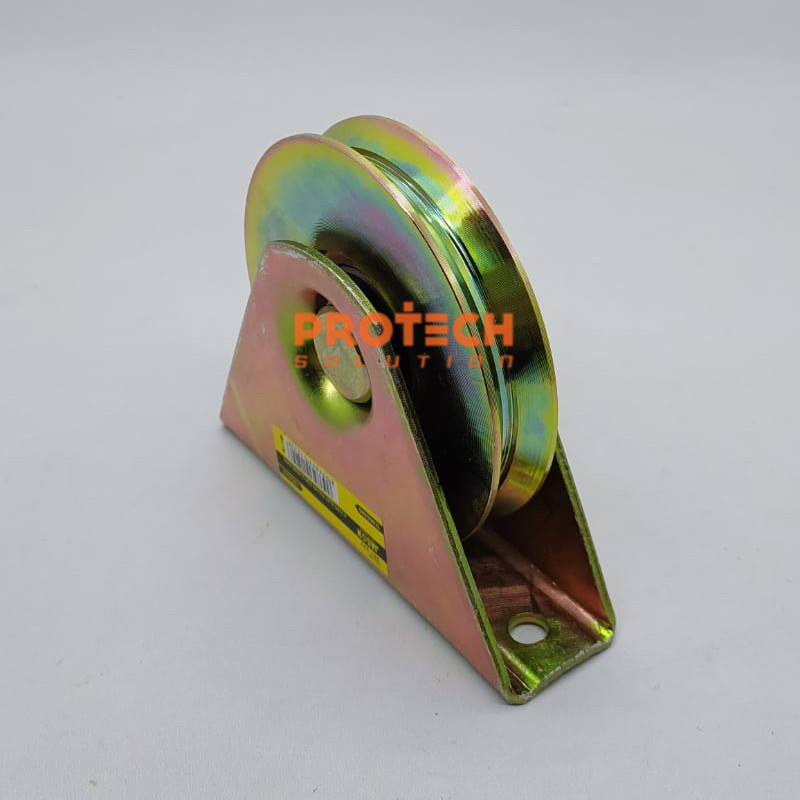 JASON Roda Pagar besi Rel galvanis gate wheel 100mm V Siku 10cm