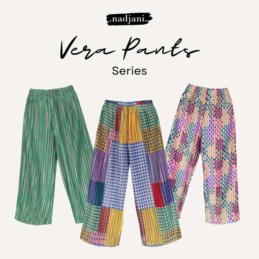 Nadjani Vera Celana pants printed pleats