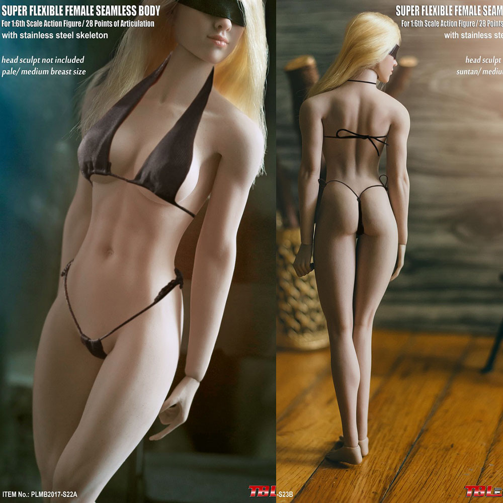 PLMB2017-S22A/S23B 1/6 TBLeague Ph Seamless Mide Breast Bust Female Body With Stainless Steel Skelet