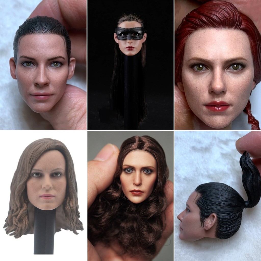 SO-017 1/6 Scale Female European American Celebrity Actors Head Carving Sculpt Model Collection Fit 