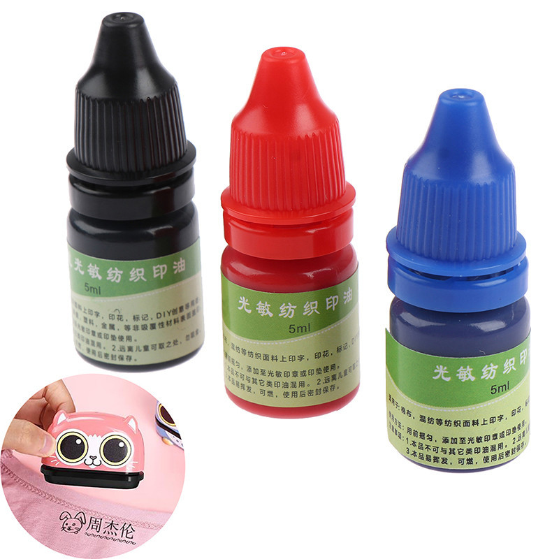 

5ml Textile Clothes Waterproof Ink Special Ink For Students Children Name Stamp Printing On Clothing Wash Not Fade 5ml Ink