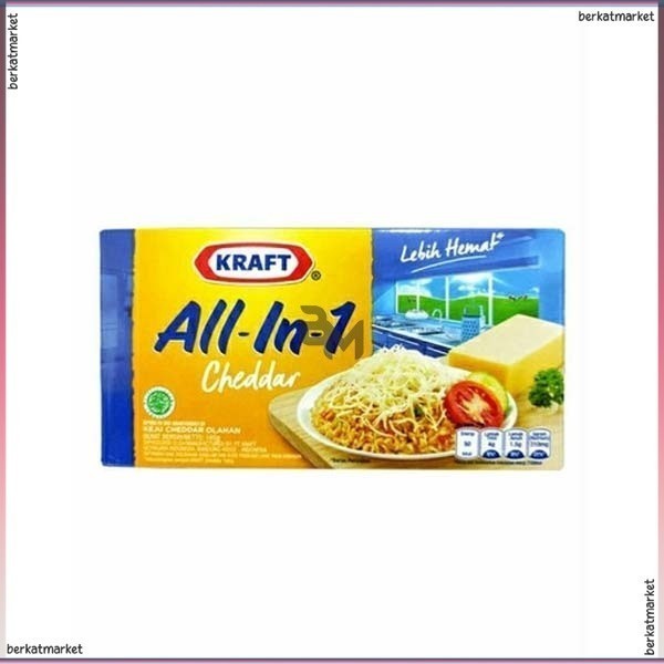 

CHEESE KRAFT KEJU CHEDDAR ALL IN 1 BOX 165G KEJU SERBAGUNA