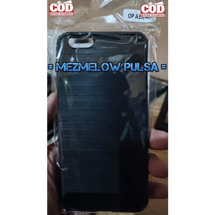 Soft Case TPU Fiber Carbon Casing Softcase Caseng OPPO A57 / OPPO A39