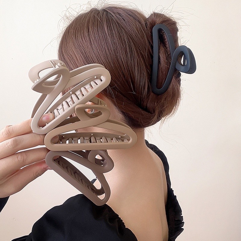 ED - 11CM - JEPIT RAMBUT SALON KOREA DOFF MODEL OVAL PANJANG / JEDAI SALON MATTE DOFF KOREA ORIGINAL