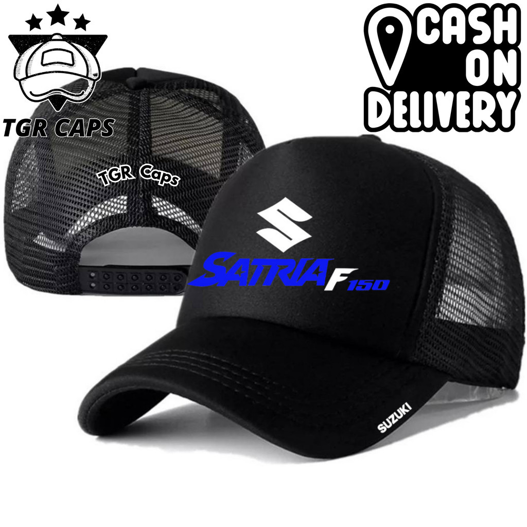 TGR Caps Topi Trucker SATRIA F - Topi Distro SATRIA FU Logo - Topi SATRIA F Premium - Topi Pria Dewa