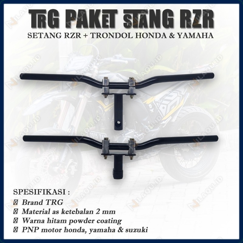 New Paket stang rzr plus dudukan stang honda yamaha suzuki full set setang stir rzr supra beat vario