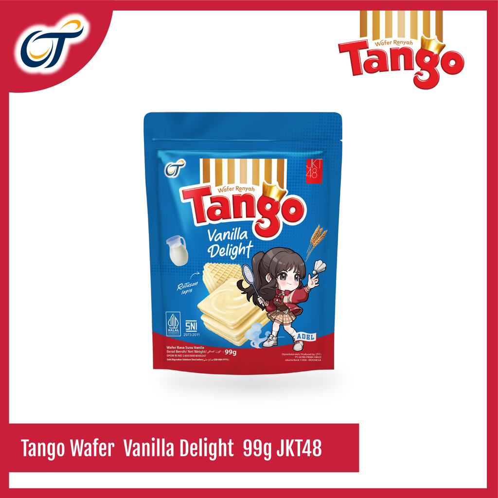 

Tango Wafer Pouch Vanilla Delight 99GR EXCLUSIVE JKT48 - [Isi 1 Pcs]