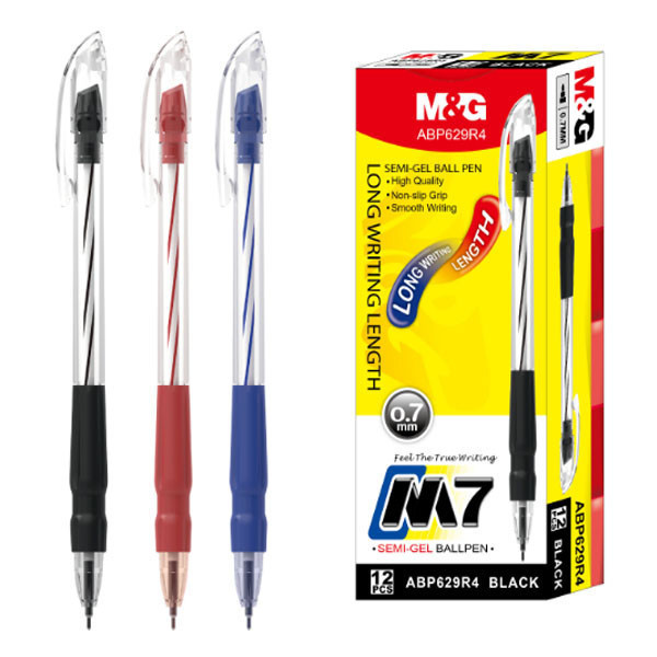 

M&G M7 0.7mm Pena Gel/ Pulpen Gel Semi Gel Ball Pen Hitam, Biru, Merah/ International standard pena gel/ alat tulis