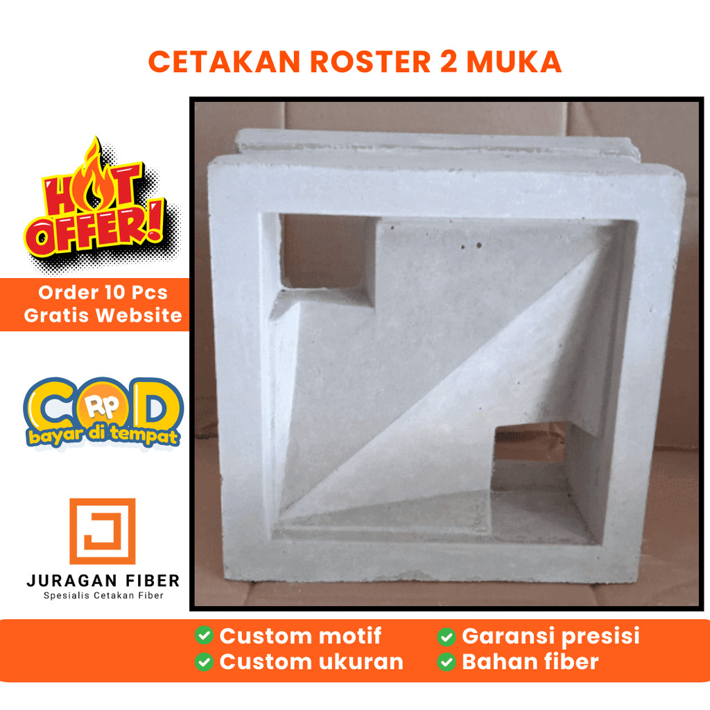 CETAKAN ROSTER MODEL IRONMAN JURAGAN FIBER