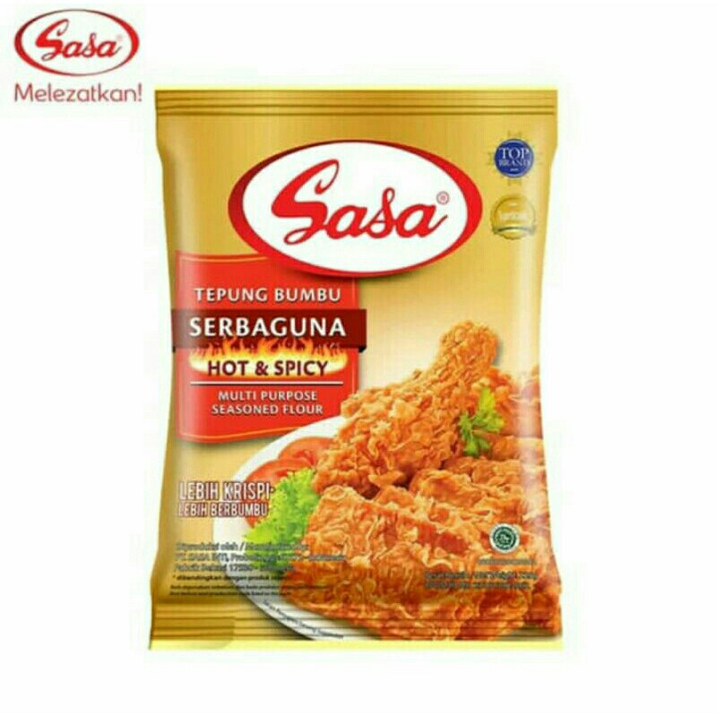 

Sasa Tepung Bumbu Serbaguna Spicy 210gr tepung goreng rasa pedas