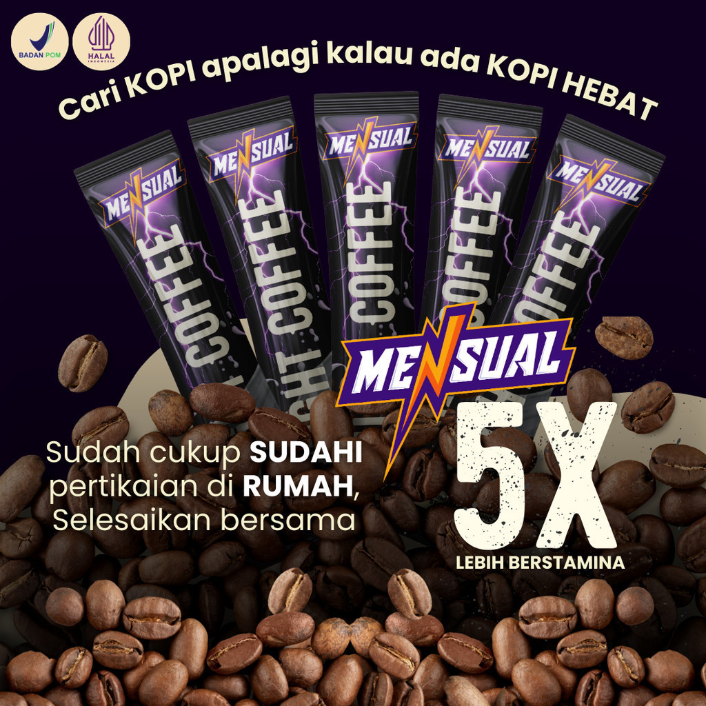 

Mensual - Kopi Penambah Energi Tahan Lama Night Coffee | Kopi Untuk Daya Tahan Pria BPOM