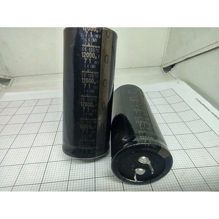 Elco 12000uf 71v Nichicon / Elko 71v 12000uf Nichicon